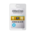 Карта памяти MicroSD 8GB OltraMax класс 10 + SD адаптер