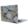 Чехол-накладка пластиковая Novelty Electronics для Macbook 12 (White/Gold Marble)