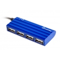 USB - Xaб Smartbuy 4 порта голубой (SBHA-6810-B)