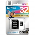 Карта памяти MicroSD 32 Гб Silicon Power класс 10 +SD адаптер