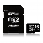 MicroSD 16GB  Silicon Class 10 +SD адаптер