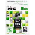 MicroSD  8GB  MIREX Class 10 c адаптером