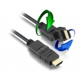 Кабель 3 метра HDMI Ultra M-M 360 UC12-20157P 1.4V+3D (угловой - поворотный)