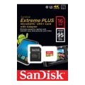 MicroSD 16GB  SanDisk Class 10 Extreme PLUS 95MB/s + SD адаптер
