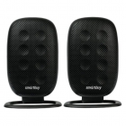 Акустическая система SmartBuy Electra, чёрная, 2.0, USB, мощность 6Вт (1/40)