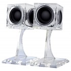 Колонки PERFEO PF-016, прозрачные, 2.0, USB (1/10)