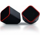 Колонки SmartBuy, 2.0, Cute, чёрные/оранжевые, USB (1/60)