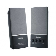 Колонки DIALOG AM-12B, черные, 2*5W, 2.0, НЧ, ВЧ, 3D, выход на наушники