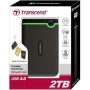 Внешний жесткий диск Transcend (TS2TSJ25M3) 2 Тб USB 3.0 серо-зеленый