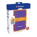 Внешний HDD Verbatim 2.5" 500 GB USB 3.0 Store'n'Go, фиолетовый (53129)