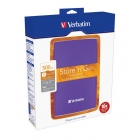 Внешний HDD Verbatim 2.5" 500 GB USB 3.0 Store'n'Go, фиолетовый (53129)