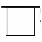 Проекционный экран, Deluxe, DLS-E203x, Моторизированный, 203x203, Matt white, Чёрный