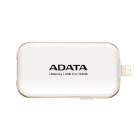 Флешка для iPhone/iPad 64GB A-DATA UE710 i-Memory Elite, USB 3.0/Lightning белая