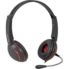 Гарнитура DEFENDER Aura 115, чёрная. Накладные, закрытого типа. Разъём: 2 x 3.5 mm стерео. Диапазон частот наушники: 20-20000 Гц., микрофон: 20-16000 Гц. Сопротивление; наушник: 32 Ом, микрофон: 2.2 Ом. Регулятор громкости. Длина провода: 2 м. (1/20)