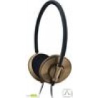 Наушники ENZATEC HS703BN, коричневые, вертикальные, шнур 1.2 м