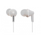 Наушники PANASONIC RP-HJE125E-W, белые. Вакуумные. Частотный диапазон: 10 Гц -24 кГц. Сопротивление: 16 Ом. 3 пары сменных амбрушюр. Длина провода: 1.1 м. (1/10)