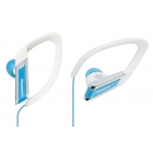 Наушники PANASONIC RP-HS200E-A, голубые. Клипсы вакуумные. Частотный диапазон: 10 Гц –22 кГц. Сопротивление: 17.5 Ом. Мягкая, комфортная посадка благодаря ушной дужке из эластомера. Длина провода: 1.2 м. (1/10)