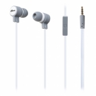 Гарнитура RITMIX RH-191, белая/серая. Внутриканальная. Диапазон частот: 20-22000 Гц. Сопротивление: 16 Ом. Кнопка управления функциями телефона. Длина провода: 1.2 м. (плоский) (1/90)