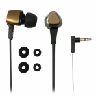 Наушники RITMIX RH-132 Metal Bronze. Внутриканальные. Диапазон частот: 20-20000 Гц. Сопротивление: 16 Ом. Разъём: 3.5 мм. Высокий уровень звукоизоляции. Длина провода: 1.2 м. (1/200)