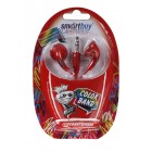 Наушники SmartBuy SBE-5000 Color Band, красные, вкладыши, шнур 1.2 м. (1/400)