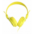 Наушники SmartBuy SBE-9120 Trio, жёлтые. Полноразмерные. Матовое прорезиненное покрытие. Диапазон частот: 20-20000 Гц. Разъём: 3.5 mm. (L-образный). Длина провода: 1.2 м. (1/40)