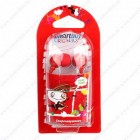 Наушники SmartBuy SBE-3300 Color Trend, красные, вакуумные, шнур 1.2 м. (1/320)