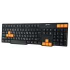 Клавиатура OXION OKB003BK, USB, чёрная