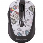 Мышь DEFENDER To-GO MS-575 Nano, Weekend, беспроводная