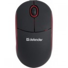 Мышь DEFENDER Discovery MS-630, мини, чёрная/красная, USB (1/10)