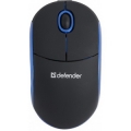 Мышь DEFENDER Discovery MS-630, мини, чёрная/синяя, USB (1/10)
