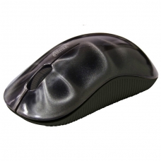 Мышь беспроводная RITMIX RMW-211, чёрная с принтом 3D.