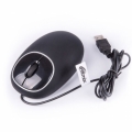 Мышь проводная RITMIX ROM-340 Antistress, чёрная, USB. 