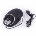 Мышь проводная RITMIX ROM-340 Antistress, чёрная, USB. 