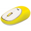 Мышь беспроводная RITMIX RMW-250 Antistress, жёлтая.