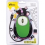 Мышь проводная RITMIX ROM-340 Antistress, зелёная, USB.