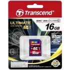 SDHC 16GB  Transcend Class 10 UHS-I