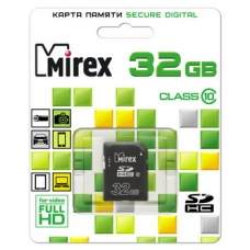 Карта памяти SDHC 32GB  MIREX Class 10