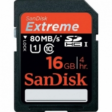 Карта памяти SDHC 16GB  Sandisk  Class10 Extreme UHS-I 80MB/s