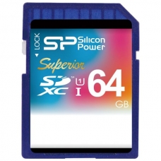 Карта памяти SDXC 64GB  SiLicon Class 10 Superior UHS-I