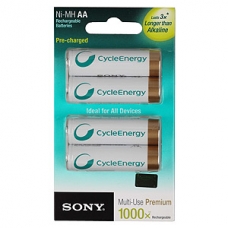 Аккумулятор SONY HR6-4BL (2100 mAh) cycle energy BLUE (4 штуки в блистере)