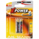 Батарейки AAA (мизинчиковые) ANSMANN  LR03 X-Power BL2 (20/100)