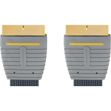 Плоский кабель Scart-scart Bandridge BVL7302 2 метра