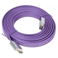 Кабель HDMI 3 метра AOPEN (ACG545A-P-3M) фиолетовый, плоский