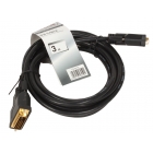 Кабель DVI-D 3 метра TV-COM (CG441D-3M) Dual link 25M/25M, экран, феррит.кольца