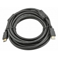 Кабель TELECOM HDMI to HDMI (19M -19M) ver.1.4b, 2 фильтра, позолоченные контакты, 5 м. (1/40)