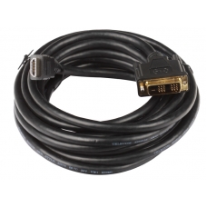 Кабель TELECOM HDMI to DVI-D (19M -19M), позолоченные контакты, 5 метров