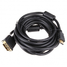 Кабель TELECOM HDMI to DVI-D (19M -19M), 2 фильтра, позолоченные контакты, 10 метров