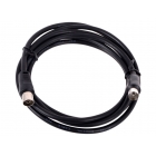 Кабель удлинительный антенный TELECOM 9.5mm, 75Ом,ТВ-М-->ТВ-F, 2 м. (1/300)