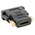 Переходник VCOM HDMI 19F to DVI-D 25M, позолоченные контакты <VAD7818> (1/500)