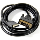 Кабель переходник Telecom (TA668-1.8M) DisplayPort (M) - DVI (M), 1.8 метра